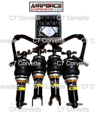 C7 CORVETTE BOLT IN KIT WITH A ARMS AND EDC AIRFORCESUSPENSION.COM 