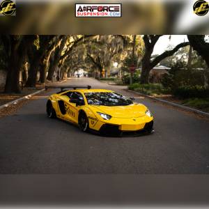 LAMBORGHINI AVENTADOR AIR STRUTS AIRFORCESUSPENSION.COM