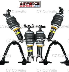 C7 CORVETTE AIR SUSPENSION WITH A ARMS BOLT IN AIRFORCESUSPENSION.COM
